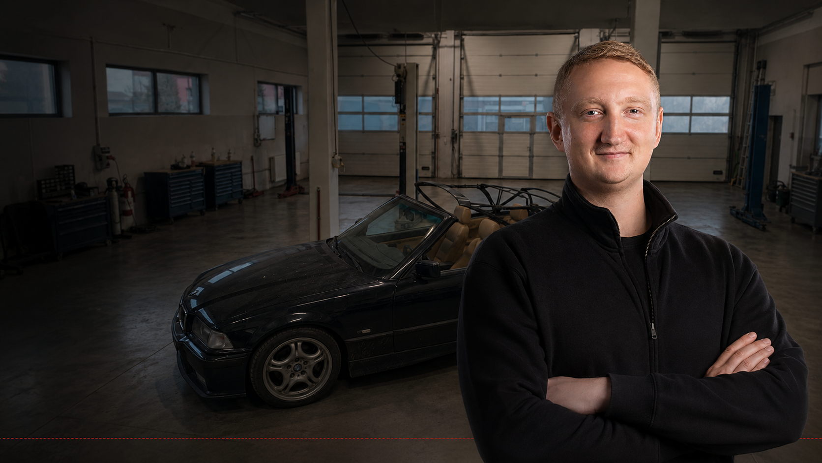 BMW E36 Cabrio w warsztacie Autosfera Tapicerka